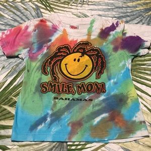 Bahamas tie dye short sleeve tshirt